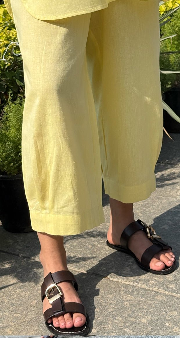Silver Hoops Kurta Set in Yellow - Image 4