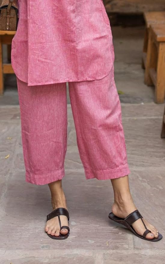 Pure Cotton Straight Kurta With Trousers - Image 5